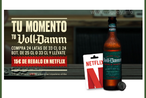15 euros de suscripción a Netflix gratis