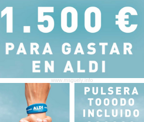 Sorteo Aldi 1500 euros