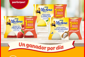 Gana un año de yogures La Lechera