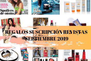 Regalos suscripción revistas Septiembre 2019