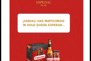Gana un lote de cervezas con Cruzcampo