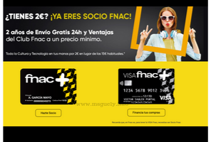 Alta socio Fnac 2 euros