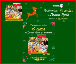 Sorteo 10 cestas de Navidad Nestle®