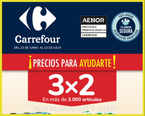 Folleto Carrefour 3x2