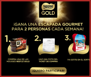 Sorteo Gold Nestle