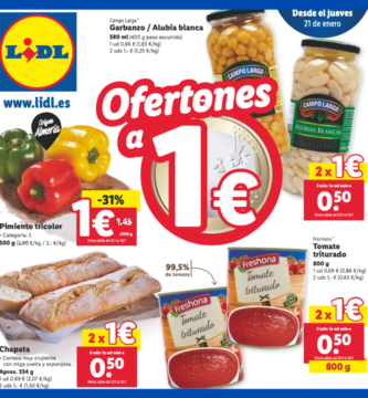 Lidl Ofertas a 1 Euro