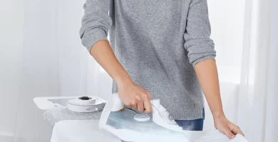 Plancha de vapor inalámbrica color gris