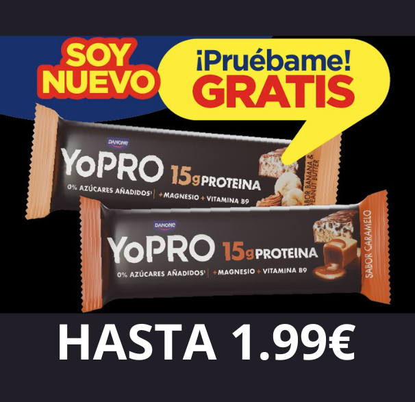 Barritas Danone gratis